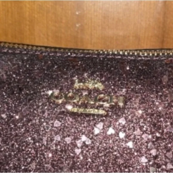 Coach Glitter ♥️ Holiday Edition Pouch/Crossbody EUC - Picture 4 of 6